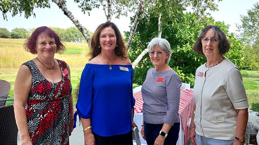 From the left are Karen Buckley, Lynda Carter, Eileen Carroll, and Marilynn Schnept