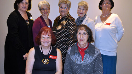 Officers of the UNL Women's Club pose for photo.