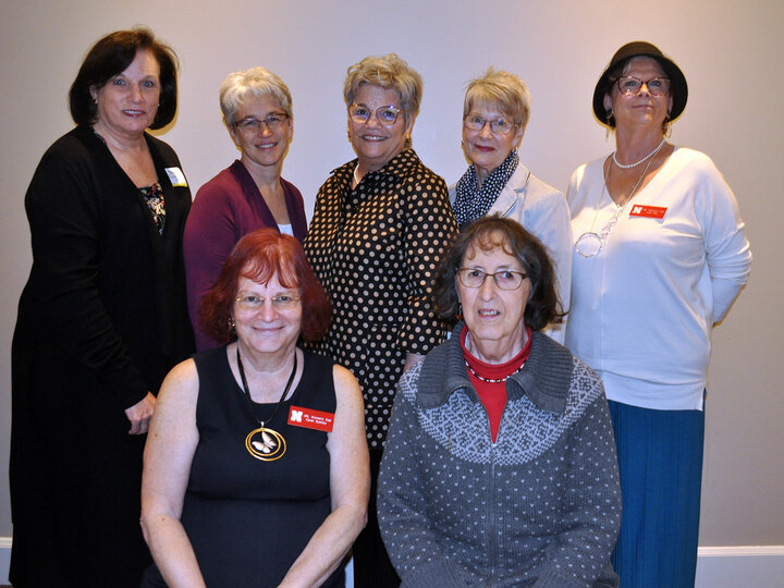 Officers of the UNL Women's Club pose for photo.