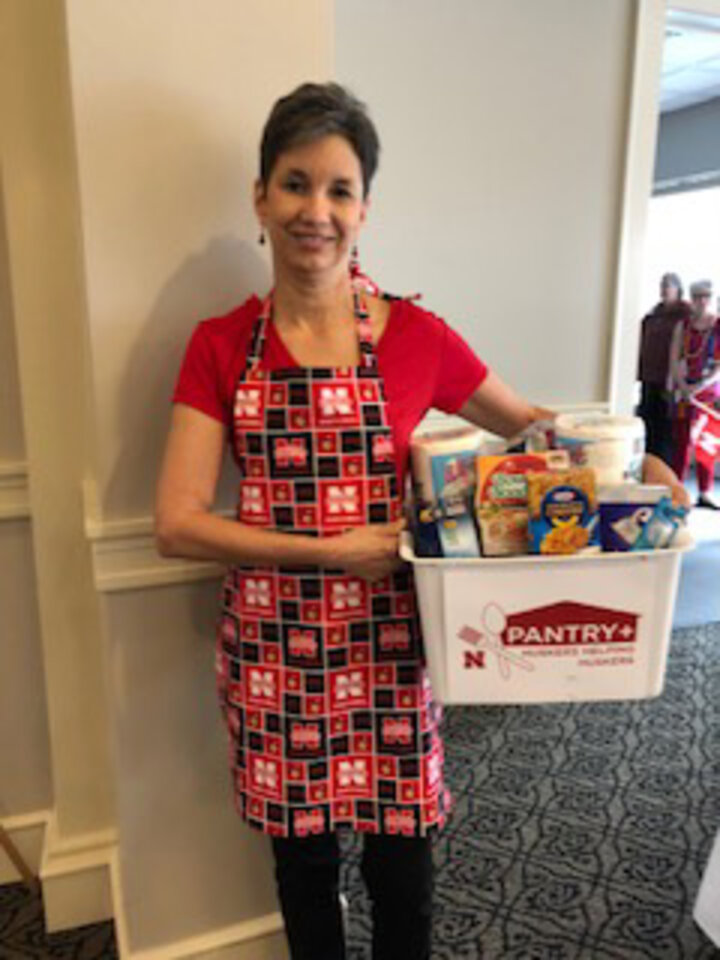 Huskers Helping Huskers Pantry, Marion Carr